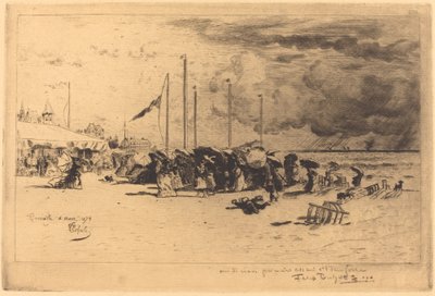 Sturm in Trouville von Felix Hilaire Buhot