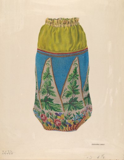 Perlenhandtasche von Ferdinand Badin