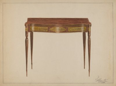 Kartentisch von Ferdinand Cartier