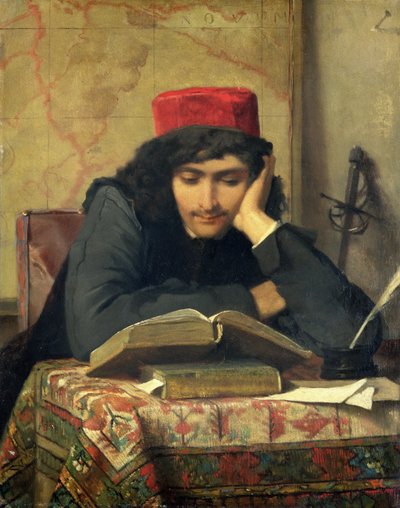 Der Leser, 1856 von Ferdinand Heilbuth