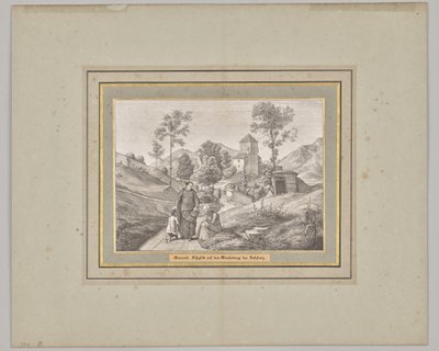 Mittwoch. Fußweg auf dem Mönchsberg bei Salzburg von Ferdinand Olivier