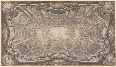 Eine große illusionistische Decke von Ferdinando Galli Bibiena
