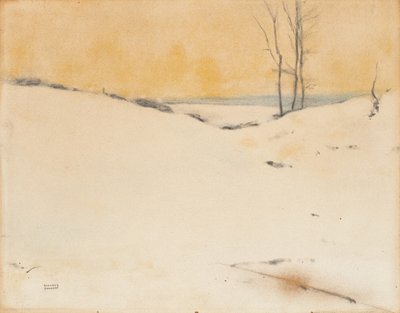 Im Schnee, ca. 1916 von Fernand Khnopff
