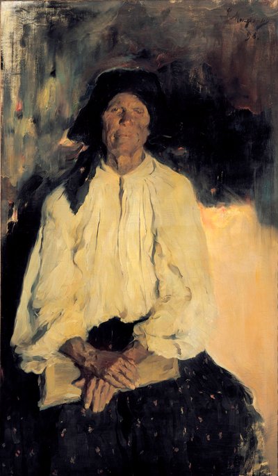 Porträt einer alten Dame von Filipp Andreevich Maliavin