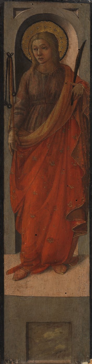 Heilige Frau mit Dreschflegel von Fra Filippo Lippi