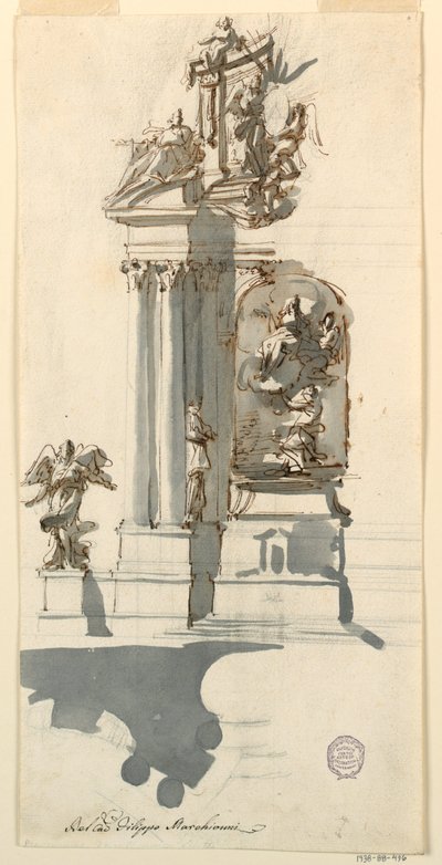 Entwurf für einen Altar von Filippo Marchionni