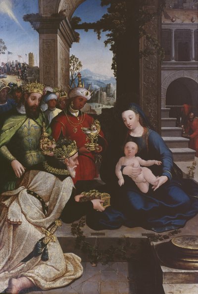 Anbetung der Könige, ca. 1500 von Flemish School