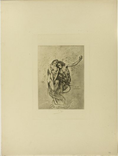 Versuchung oder der Apfel von Félicien Rops