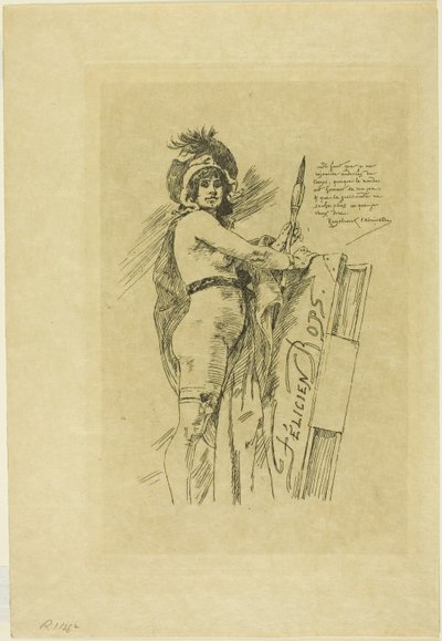 Die Muse von Félicien Rops von Félicien Rops