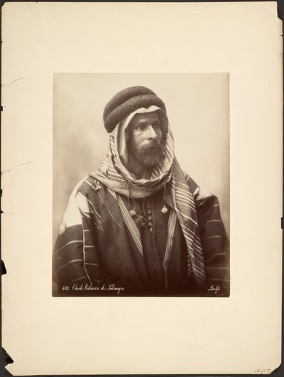 Scheich Beduine von Palmyra von Félix Bonfils