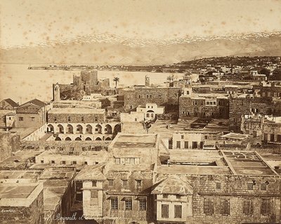 Panoramablick auf Beirut, Libanon von Félix Bonfils