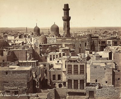 Panoramablick auf Kairo, Ägypten von Félix Bonfils
