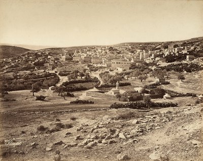 Panoramablick auf Nazareth, Israel von Félix Bonfils