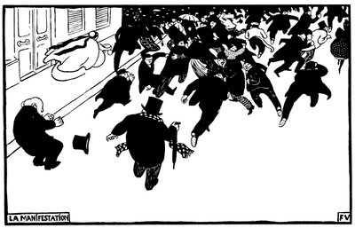 Die Demonstration von Félix Valloton