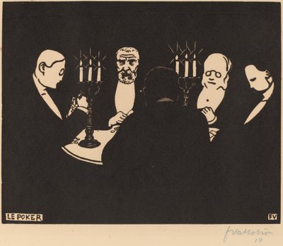 Le Poker, 1896 von Félix Vallotton