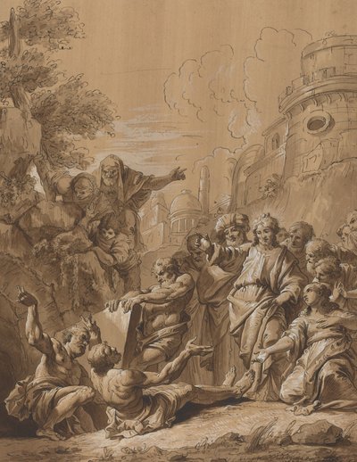 Die Auferweckung des Lazarus von Follower of Francesco Fontebasso