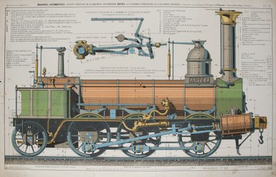 Dampflokomotive von Fortune Delarue