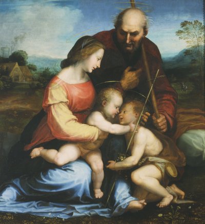 Heilige Familie und Heiliger Johannes von Fra 1472 1517 Bartolommeo