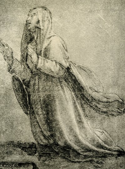 Studie zu St. Katharina von Siena von Fra Bartolomeo