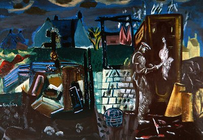 Nebengebäude, ca. 1935 von Frances Hodgkins