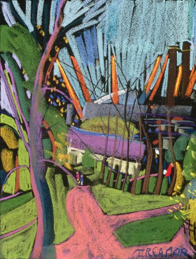 Millennium Dome vom Greenwich Park von Frances Treanor