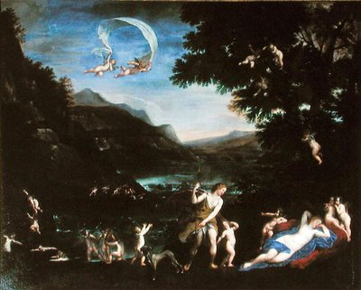Adonis wird von Cheruben zu Venus geführt von Francesco Albani