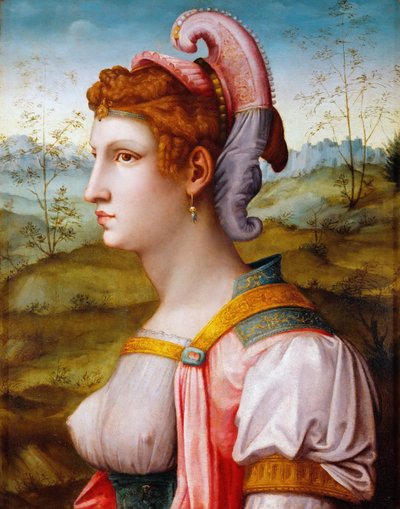 Sibylle, 1525-1550 von Francesco Ubertini Bacchiacca