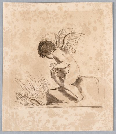 Amor mit einem Pfeil von Francesco Bartolozzi