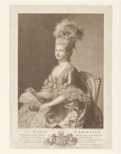 Porträt von Maria Christina von Österreich von Francesco Bartolozzi