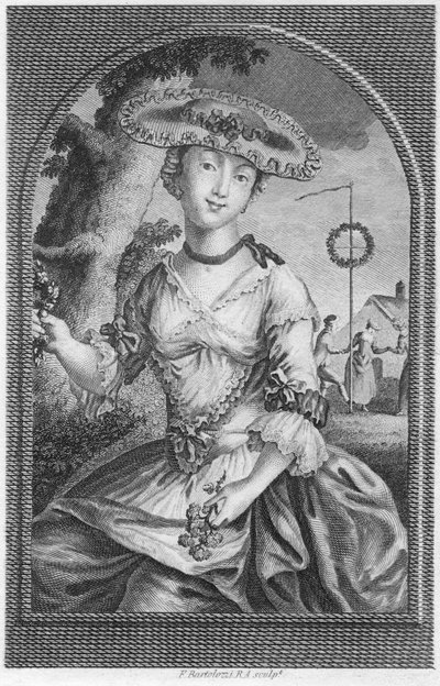 Junge Frau, ca. 1740-1810 von Francesco Bartolozzi