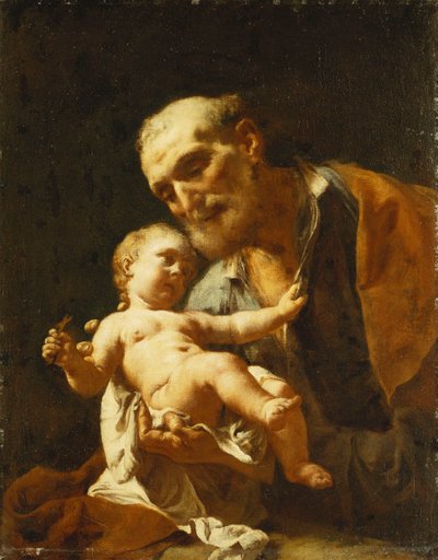 Sankt Joseph und das Jesuskind von Francesco Capella
