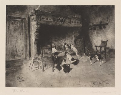 Jagdhunde von Francesco Colombi Borde