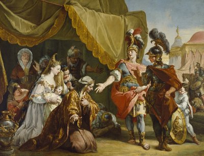 Familie des Darius vor Alexander von Francesco Fontebasso