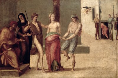 Das Martyrium der hl. Agnes von Francesco Granacci
