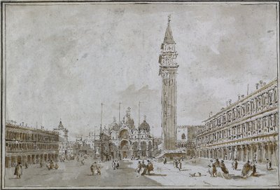 Piazza San Marco, Venedig von Francesco Guardi