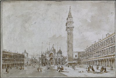 Piazza San Marco, Venedig, 1780er Jahre von Francesco Guardi