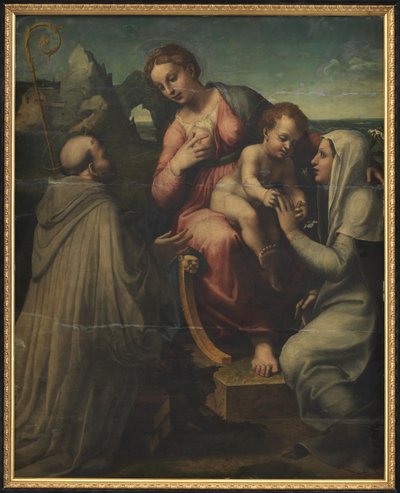 Die Madonna und das Kind mit Heiligen von Francesco Menzocchi