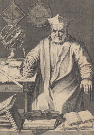 Porträt von Kardinal Christopher Clavius von Francesco Villamena