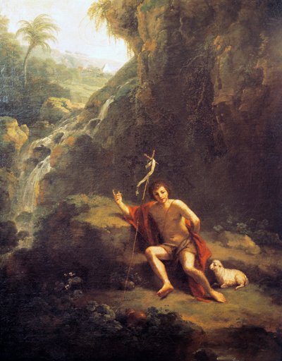 Landschaft mit Johannes dem Täufer von Francesco Zuccarelli