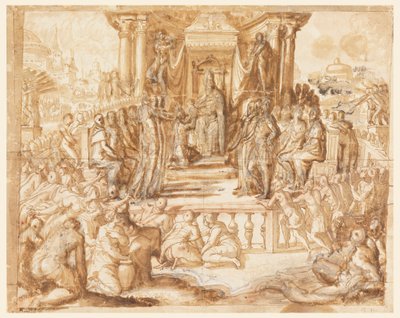 Studie für ein Fresko von Francesco de Rossi