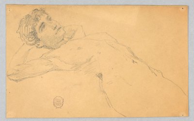 Skizze eines weiblichen Aktes von Francis Augustus Lathrop