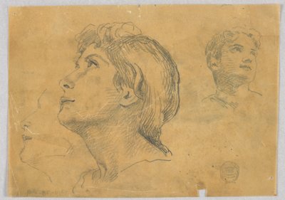 Skizzen von zwei Köpfen von Francis Augustus Lathrop