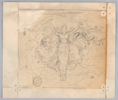 Studie für "Zodiac" von Francis Augustus Lathrop