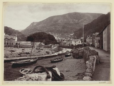 Lynmouth, das Dorf vom Kai aus von Francis Bedford