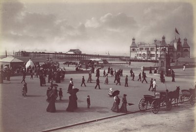 Rhyl. Der Pavillon und Pier, 1870er von Francis Bedford