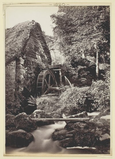 Ohne Titel [Wassermühle], 1860-94 von Francis Bedford