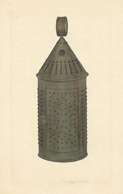 Durchbrochene Zinnlaterne von Francis Bruner