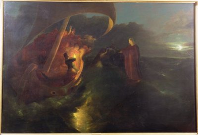 Christus geht auf dem See Genezareth von Francis Danby
