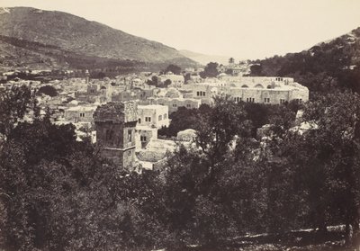 Nablus, das antike Sichem, 1857 von Francis Frith