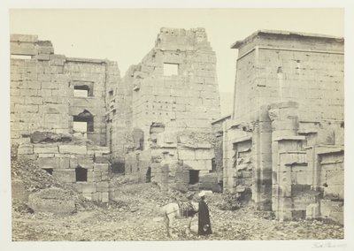 Der Tempelpalast, Medinet Haboo von Francis Frith